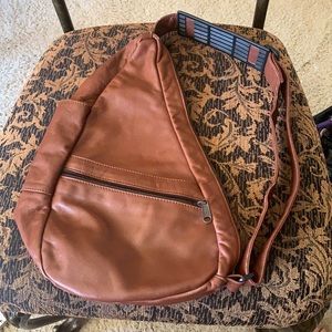 Brown Leather Sling Bag
